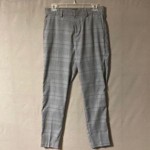 H & M Men’s Skinny Fit Dress Pant Plaid